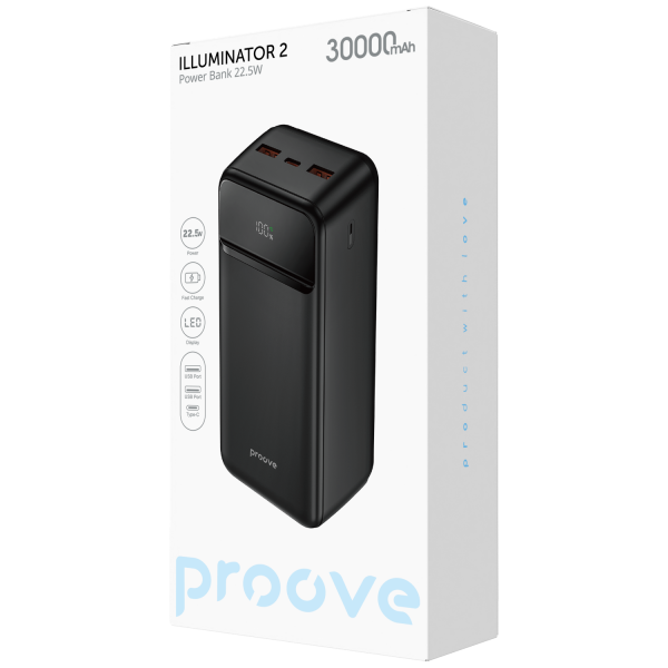 Power Bank Proove Illuminator 2 22.5W 30000mAh - Photo 1